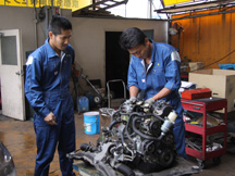 メンテナンスの様子